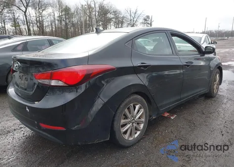 2014 Hyundai Elantra Se z USA, uszkodzony, nr VIN KMHDH4AE7EU074636